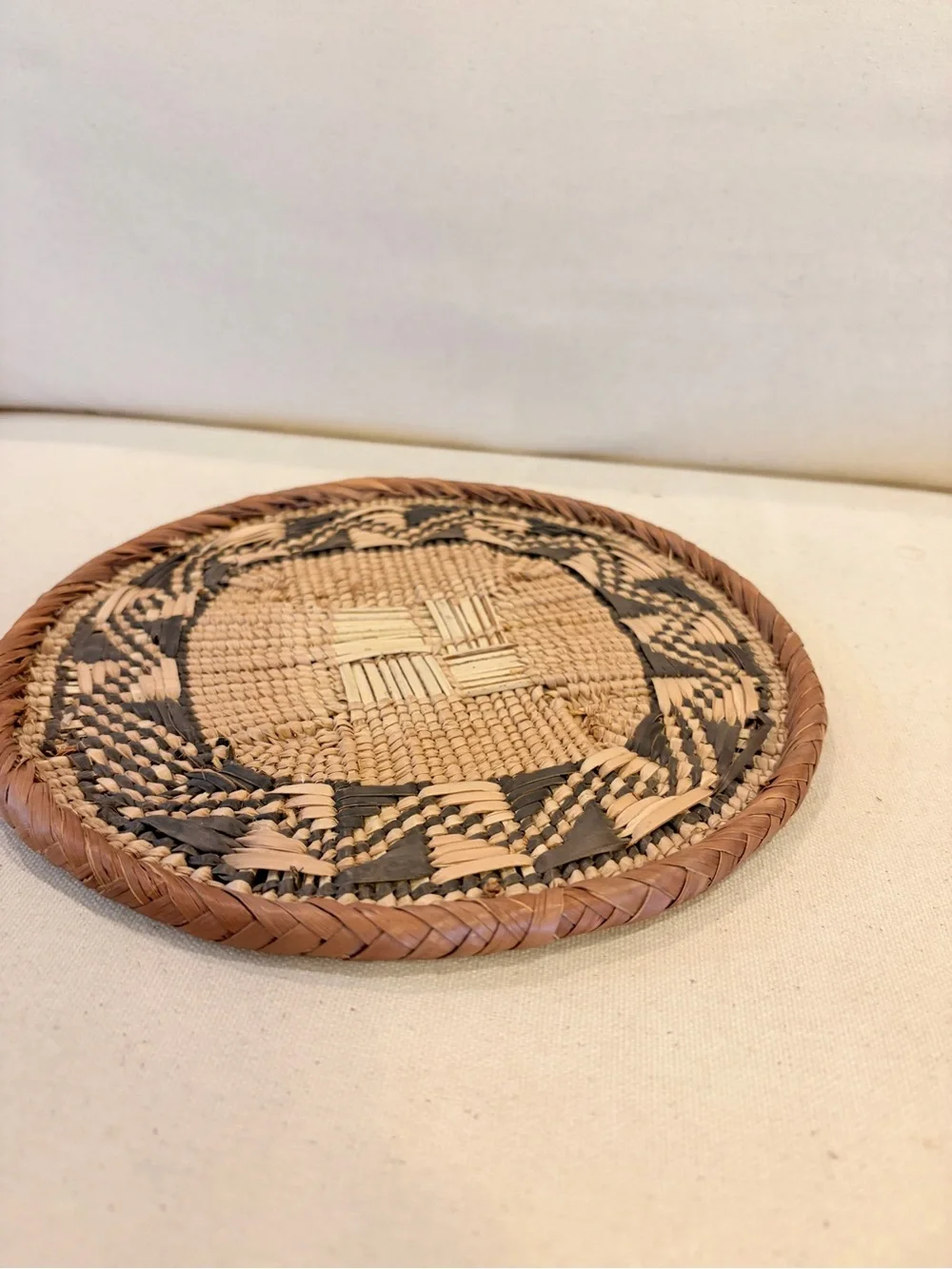 NEW Africa Woven Basket. Made by the Binga people of Zambia/Zimbabwe 8” across
